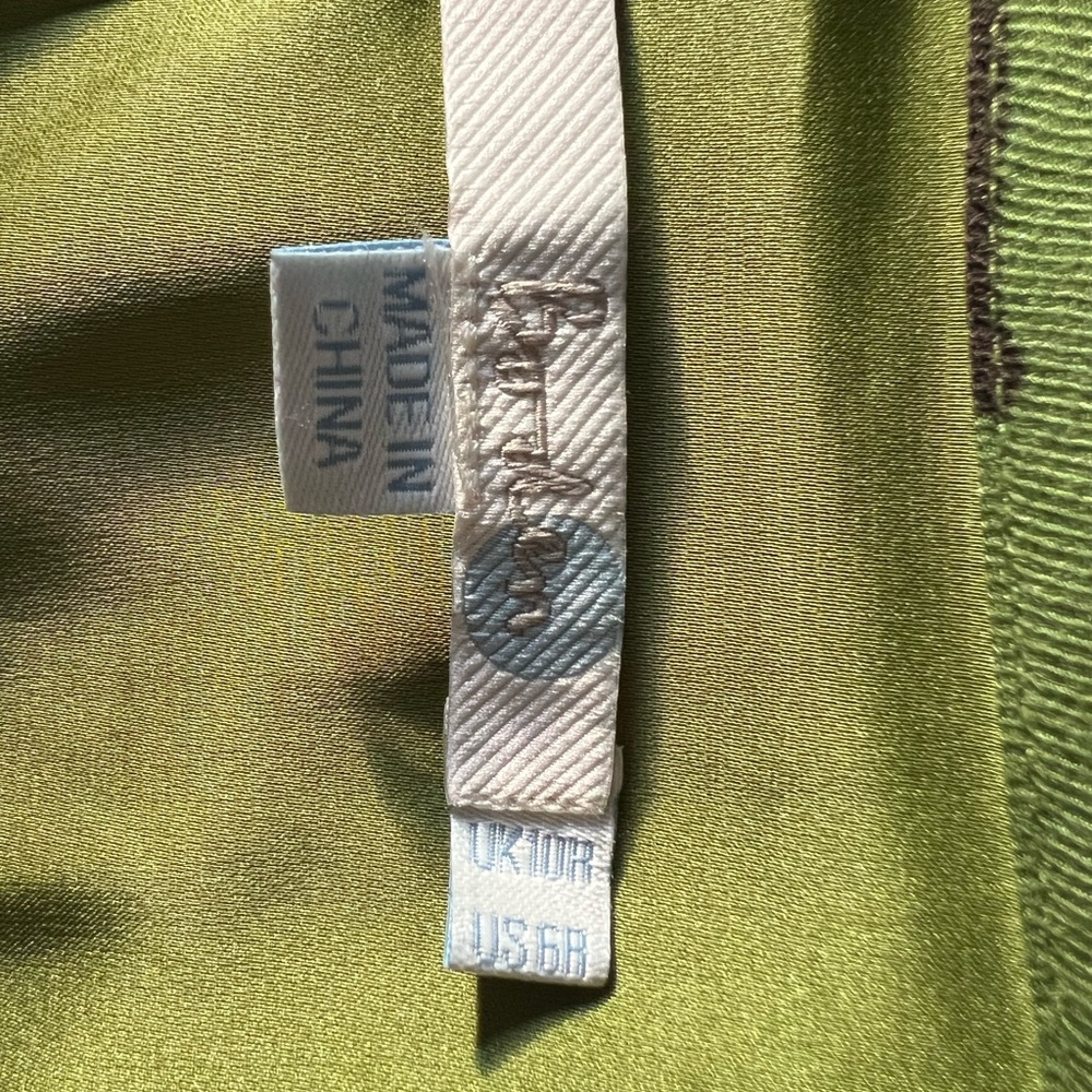 NWOT Boden Floral Green Dress Size 6 Regular - Picture 7 of 8